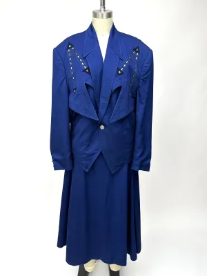 1980s Kansai O² Arrow Embellished Skirt Set