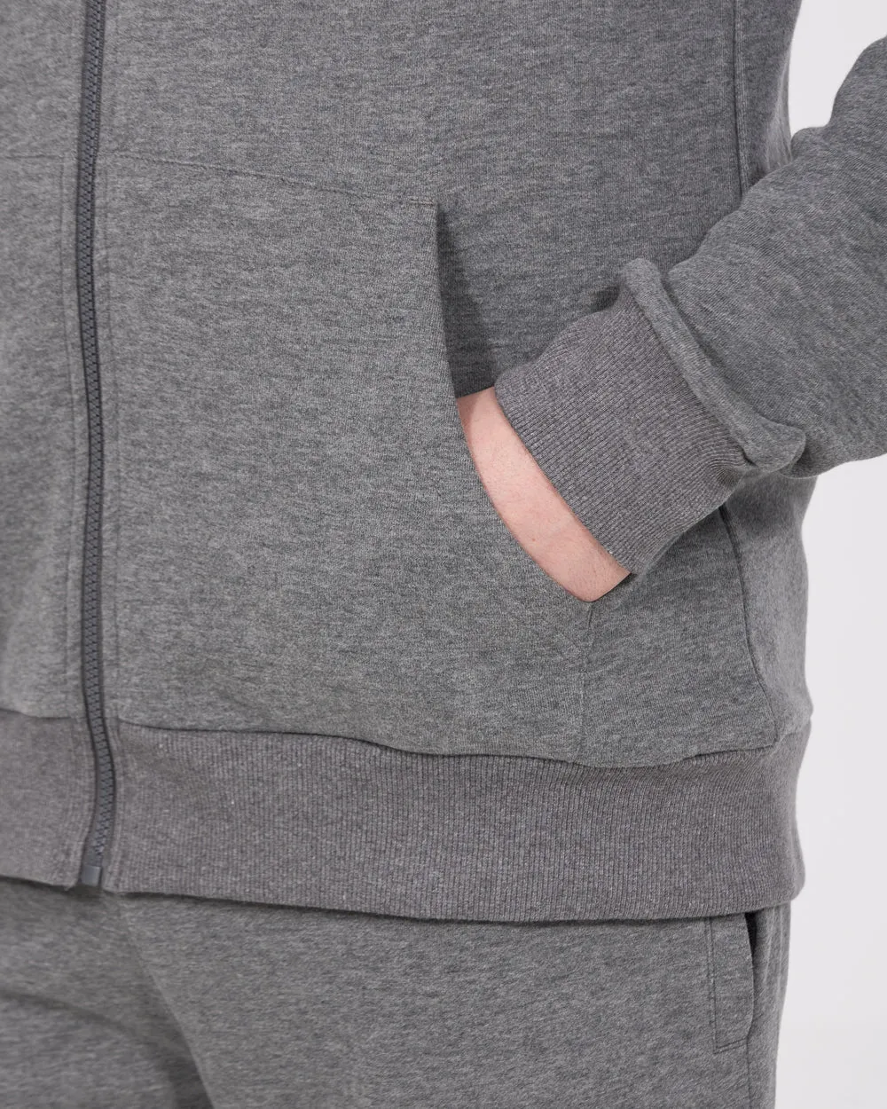 2t Ryan Zip Up Tall Hoodie (charcoal)