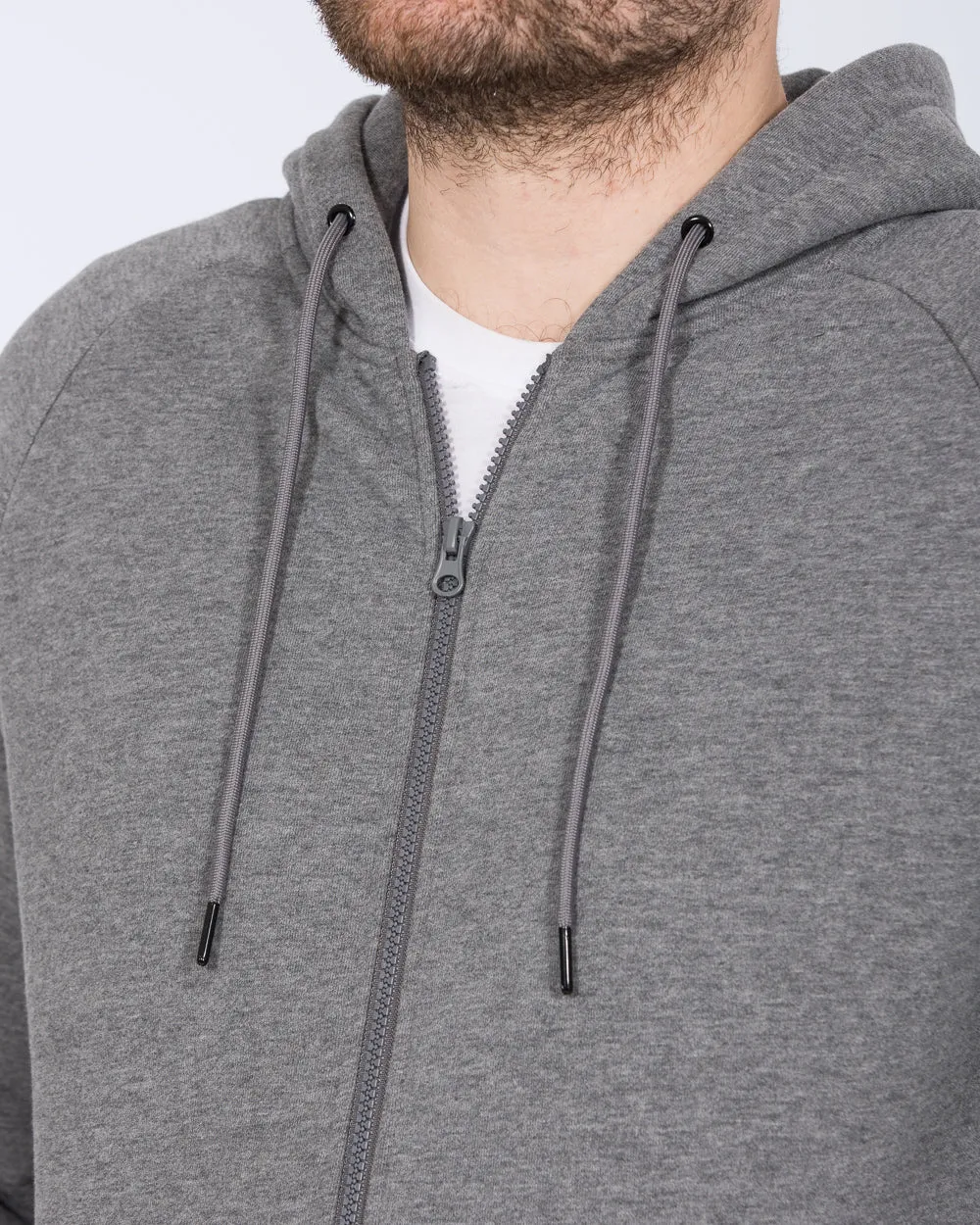 2t Ryan Zip Up Tall Hoodie (charcoal)