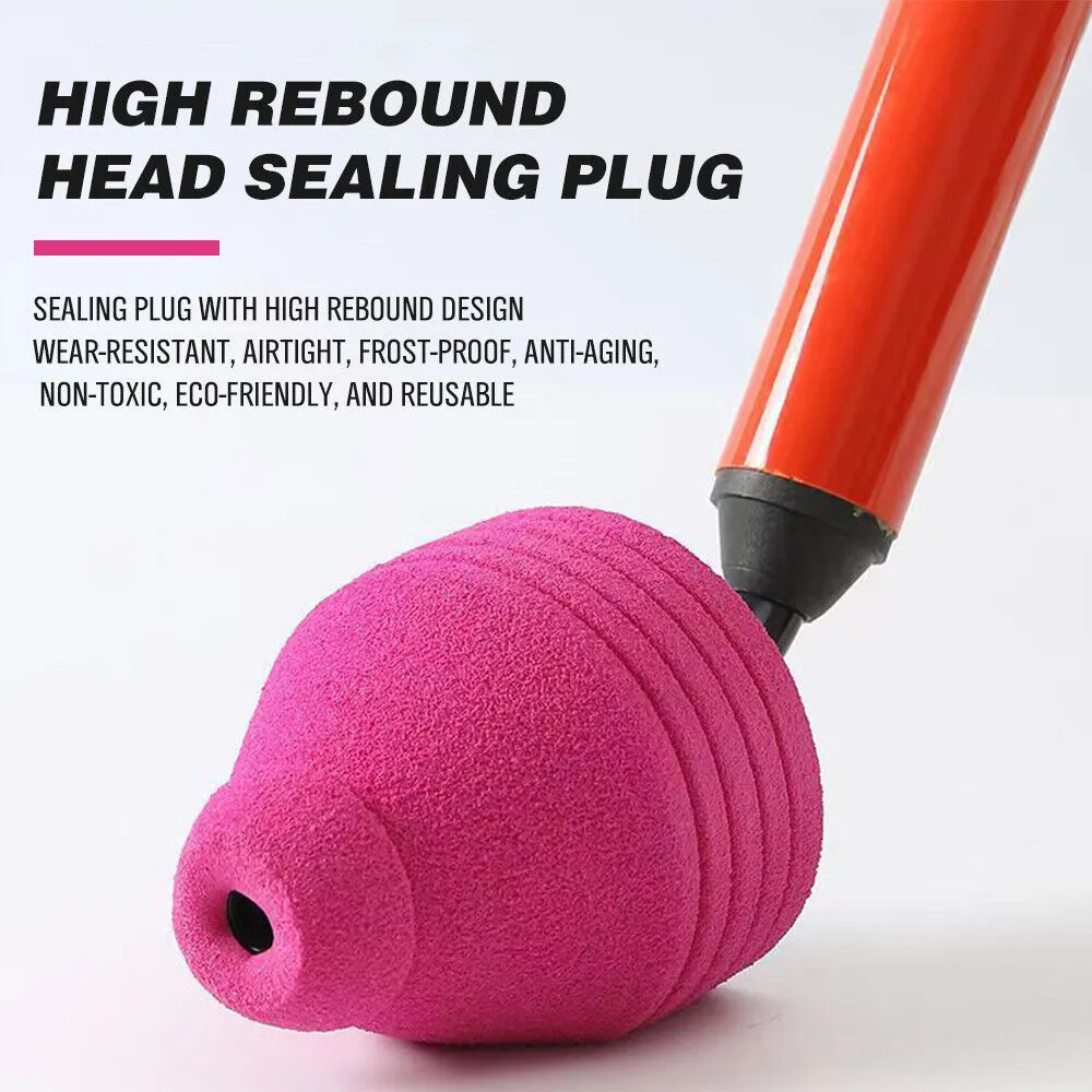 62cm High Pressure Toilet Unblock Toilet Pipe Plunger Bathrooms floor Drains