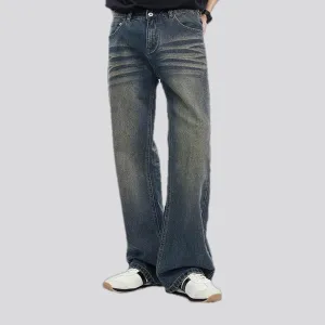 90s style faded men's jeans