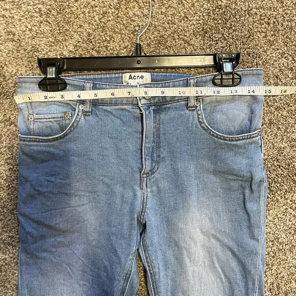 Acne Studios Skin 5 Skinny Jeans Ace Sky Blue Size 27