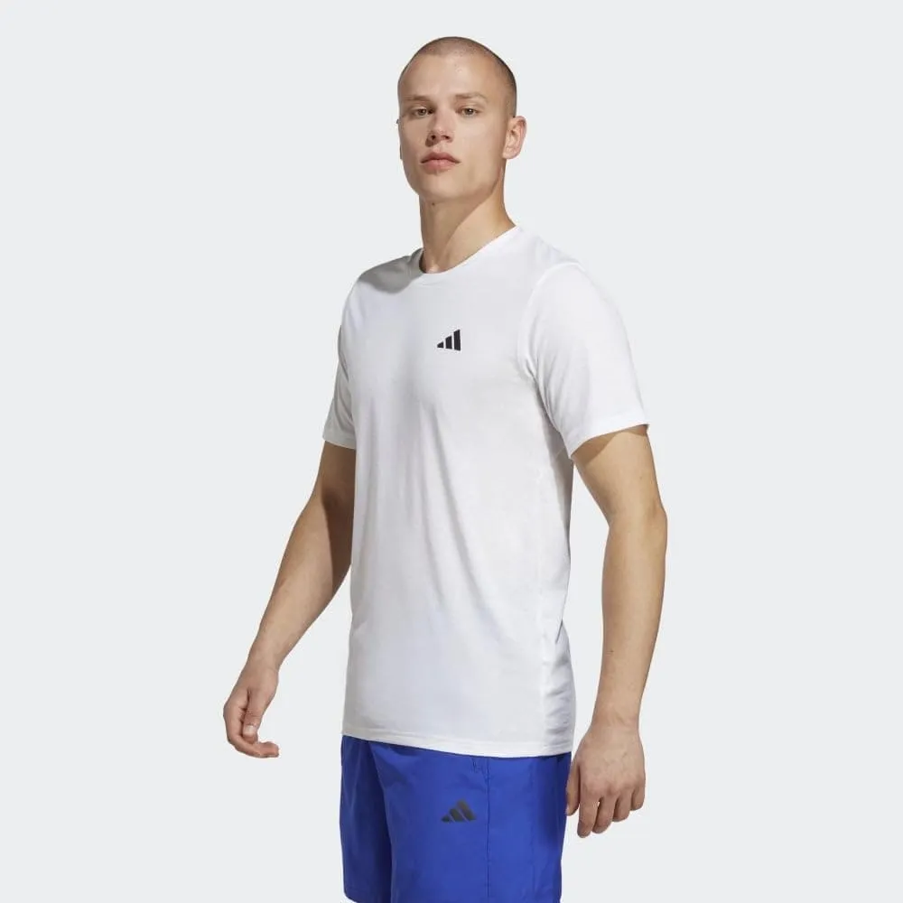 adidas Men's Essentials Feel Ready Training T-Shirt, White/Black