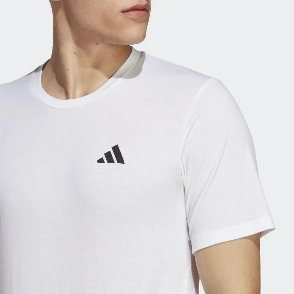 adidas Men's Essentials Feel Ready Training T-Shirt, White/Black