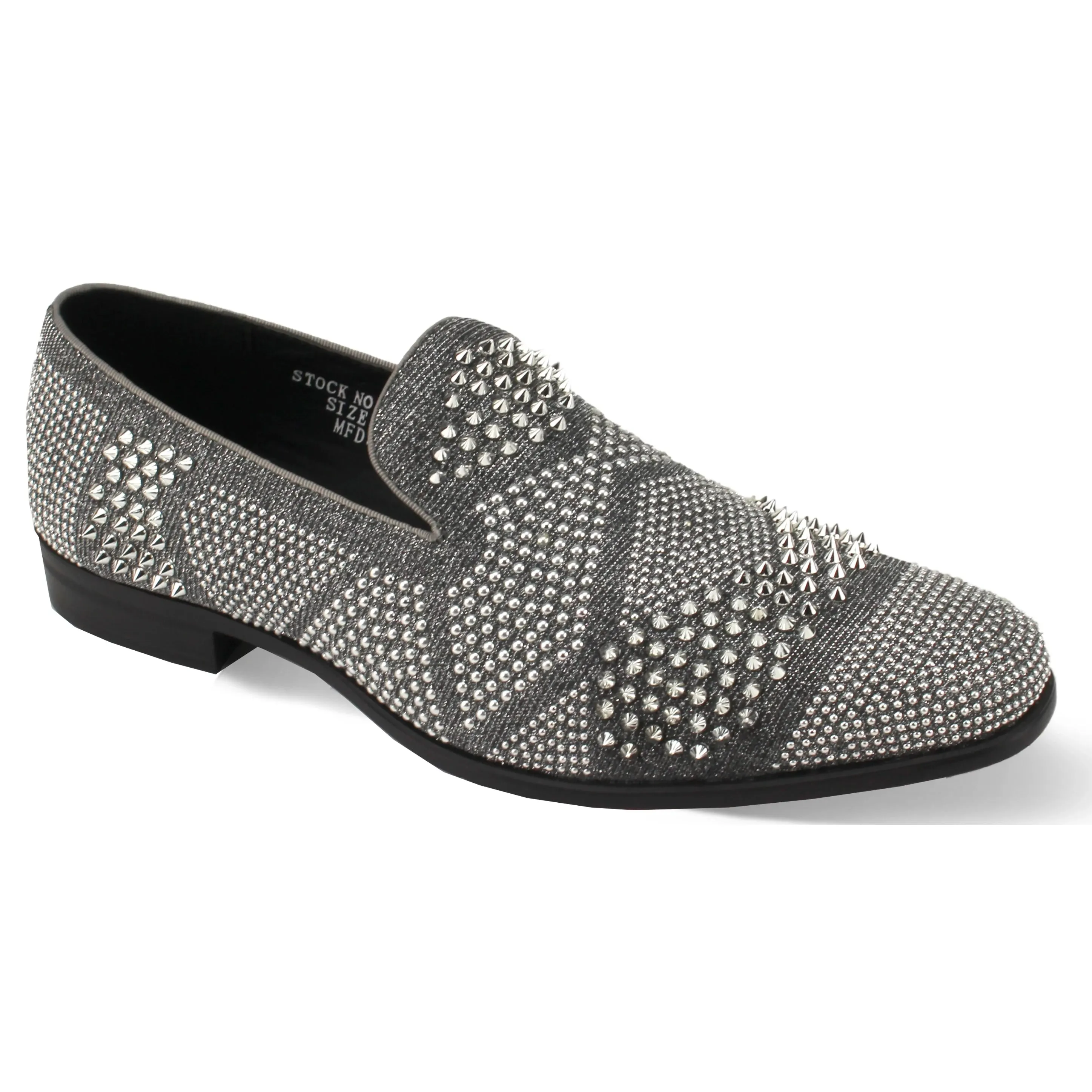 After Midnight Ozzy Velvet Stud Loafer