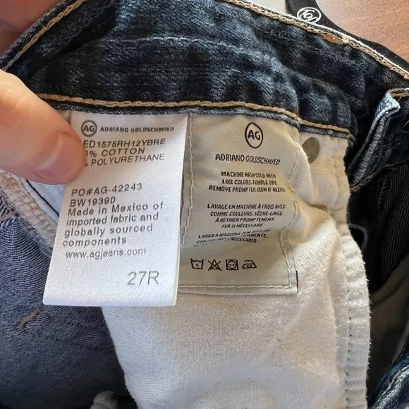 AG Ex-Boyfriend Slim Jeans Size 27‎