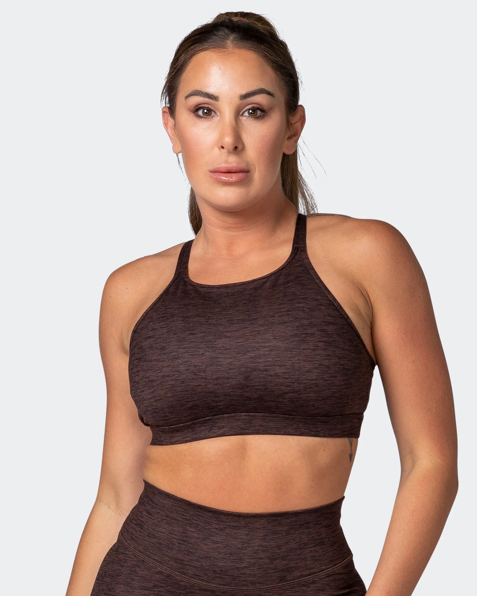 Aim High Bra - Coffee Marl