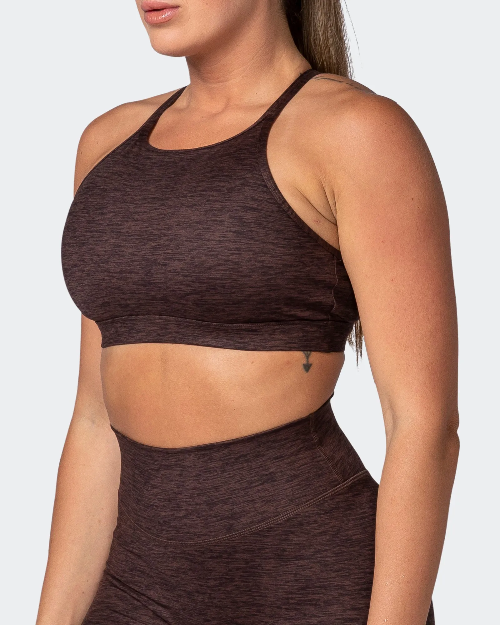 Aim High Bra - Coffee Marl
