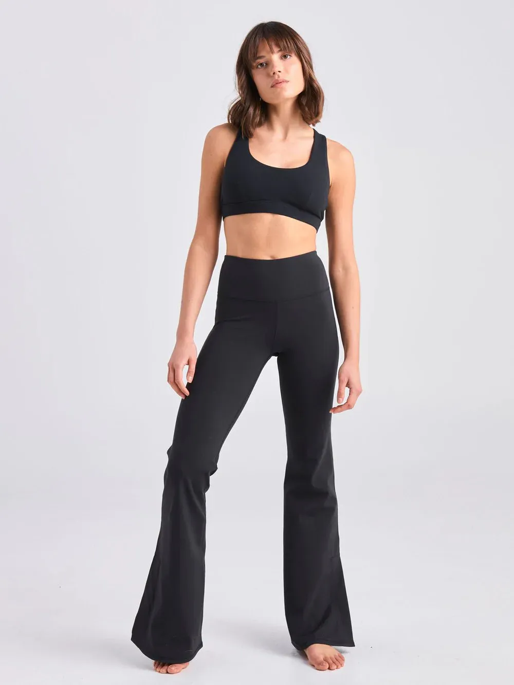 Airbrush Lite Flare Regular Length Legging - Black