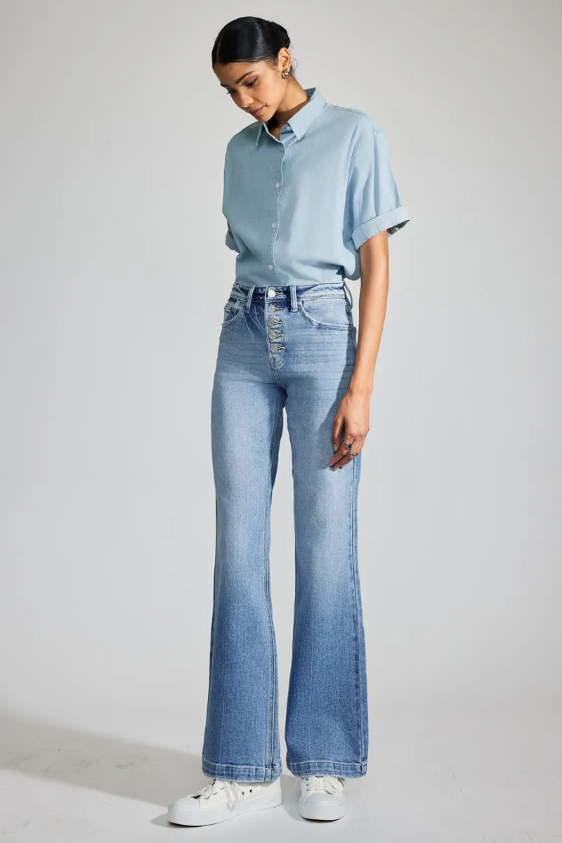 Aisha Premier High Rise Holly Flare Jeans