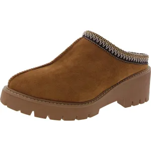 Anne Klein Womens Akdaylin Embellished Faux Fur Moccasins