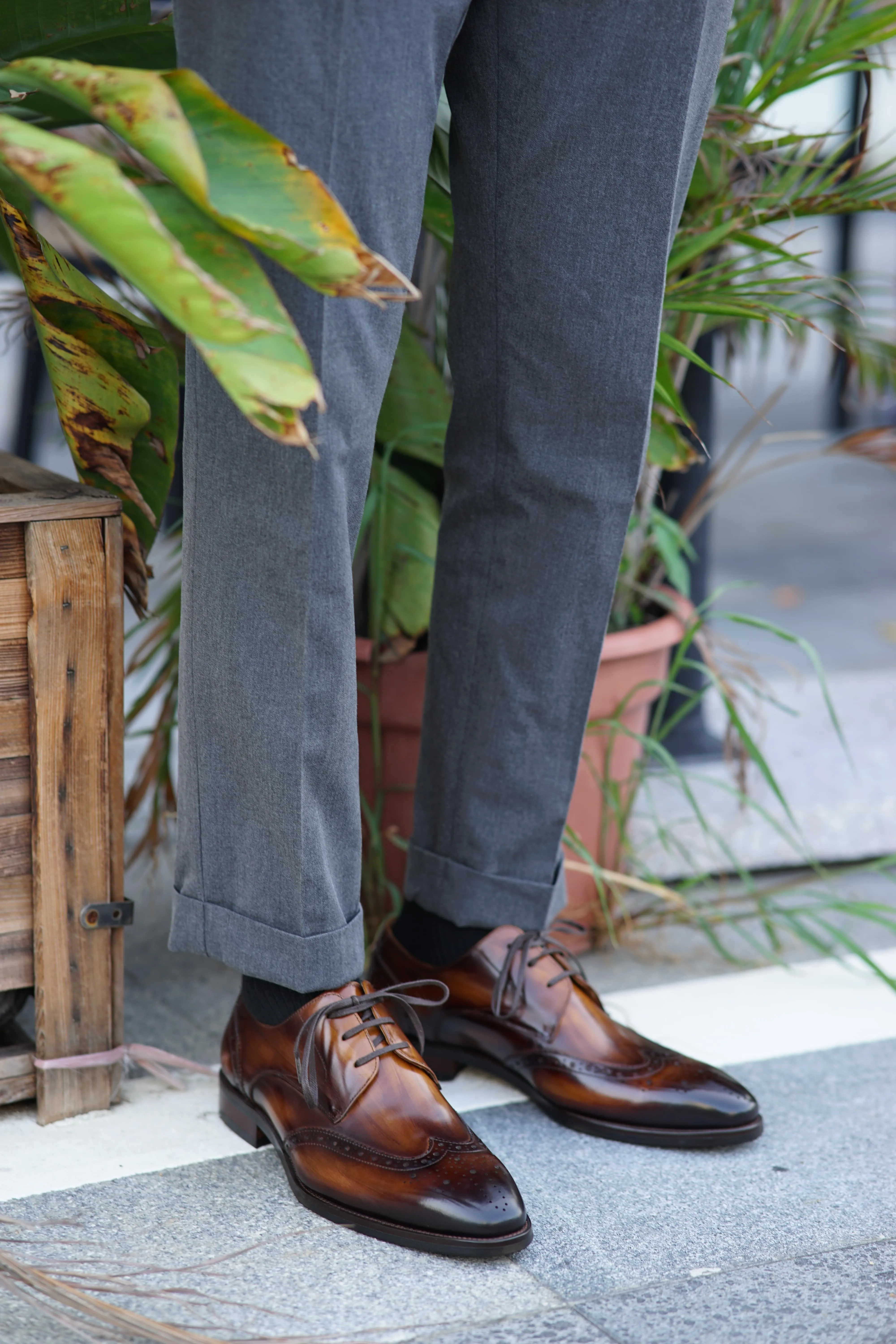 Artisan Brown Brogue Dress Shoes
