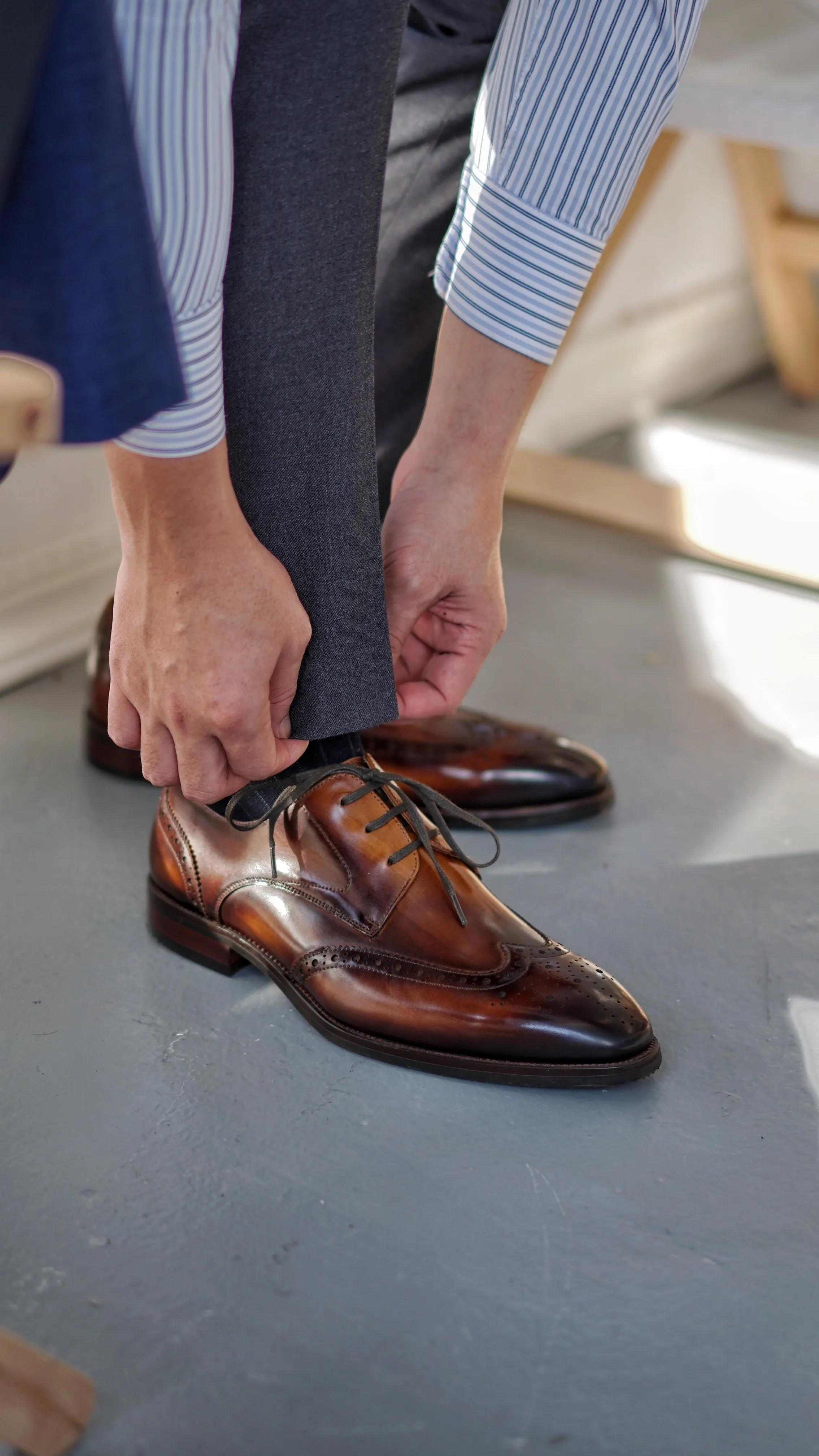 Artisan Brown Brogue Dress Shoes