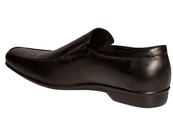 Bacco Bucci Jake Black Leather Slip On Loafer