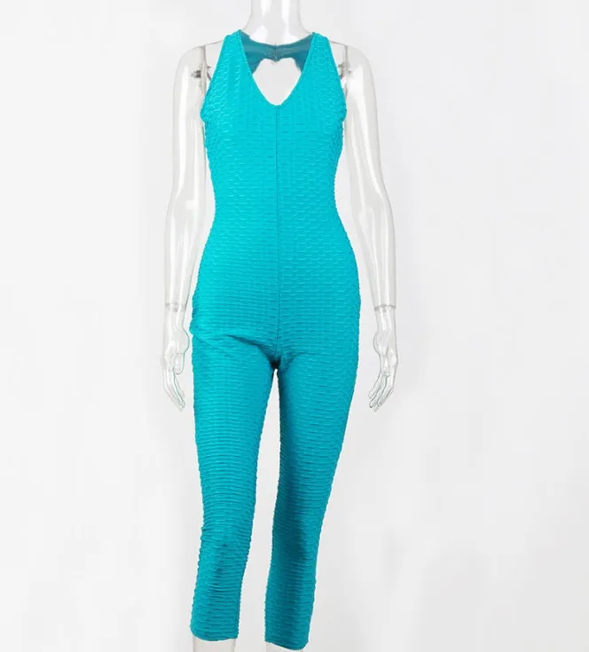 Backless Fitness Jumpsuit