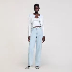 Bagatelle Faded Wide-Leg Jeans Blue Jean