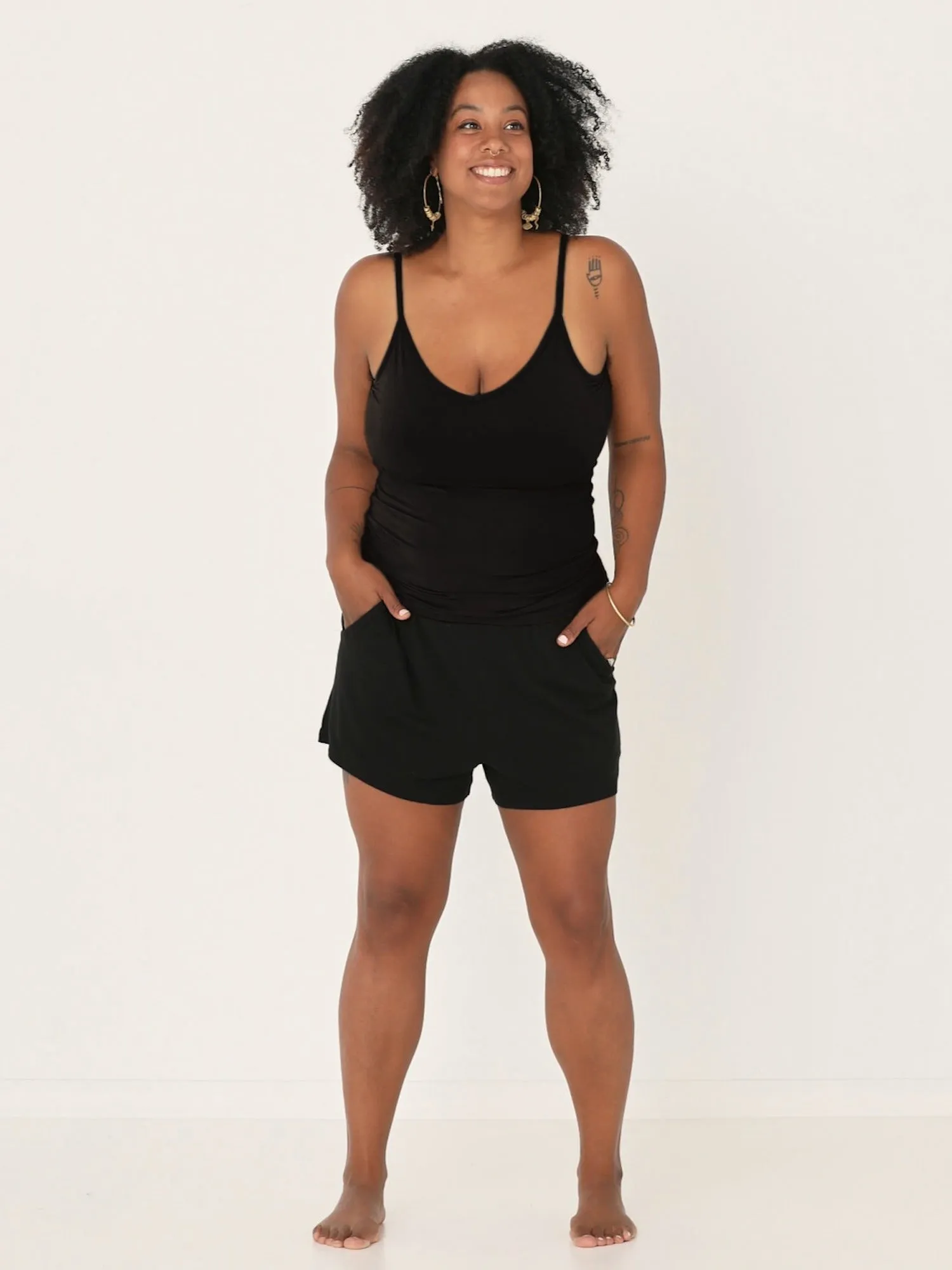 Bamboo Body Singlet 2.0 - Black