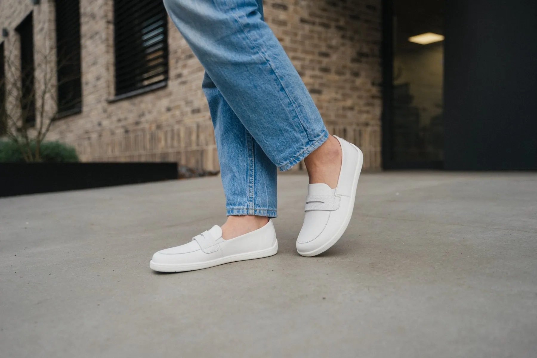 Barefoot Moccasins Be Lenka Buena - All White (UNISEX)