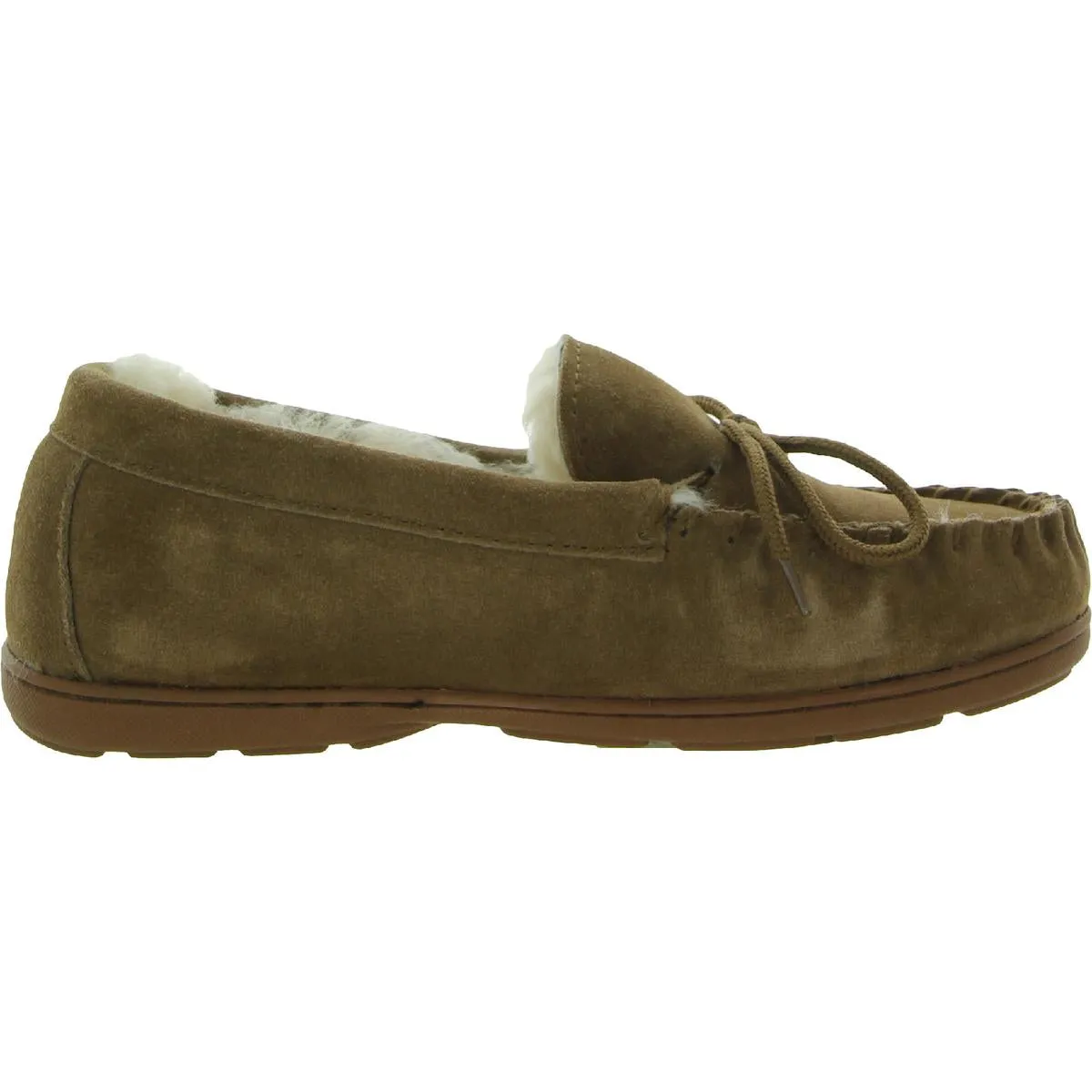 Bearpaw Womens Mindy Suede Slip On Moccasins