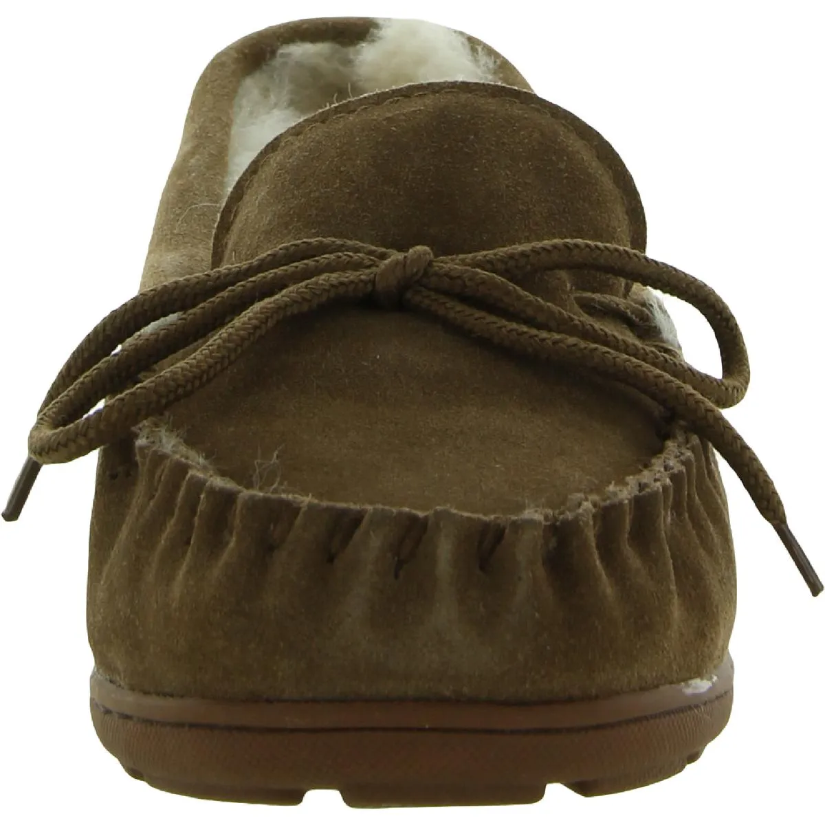 Bearpaw Womens Mindy Suede Slip On Moccasins