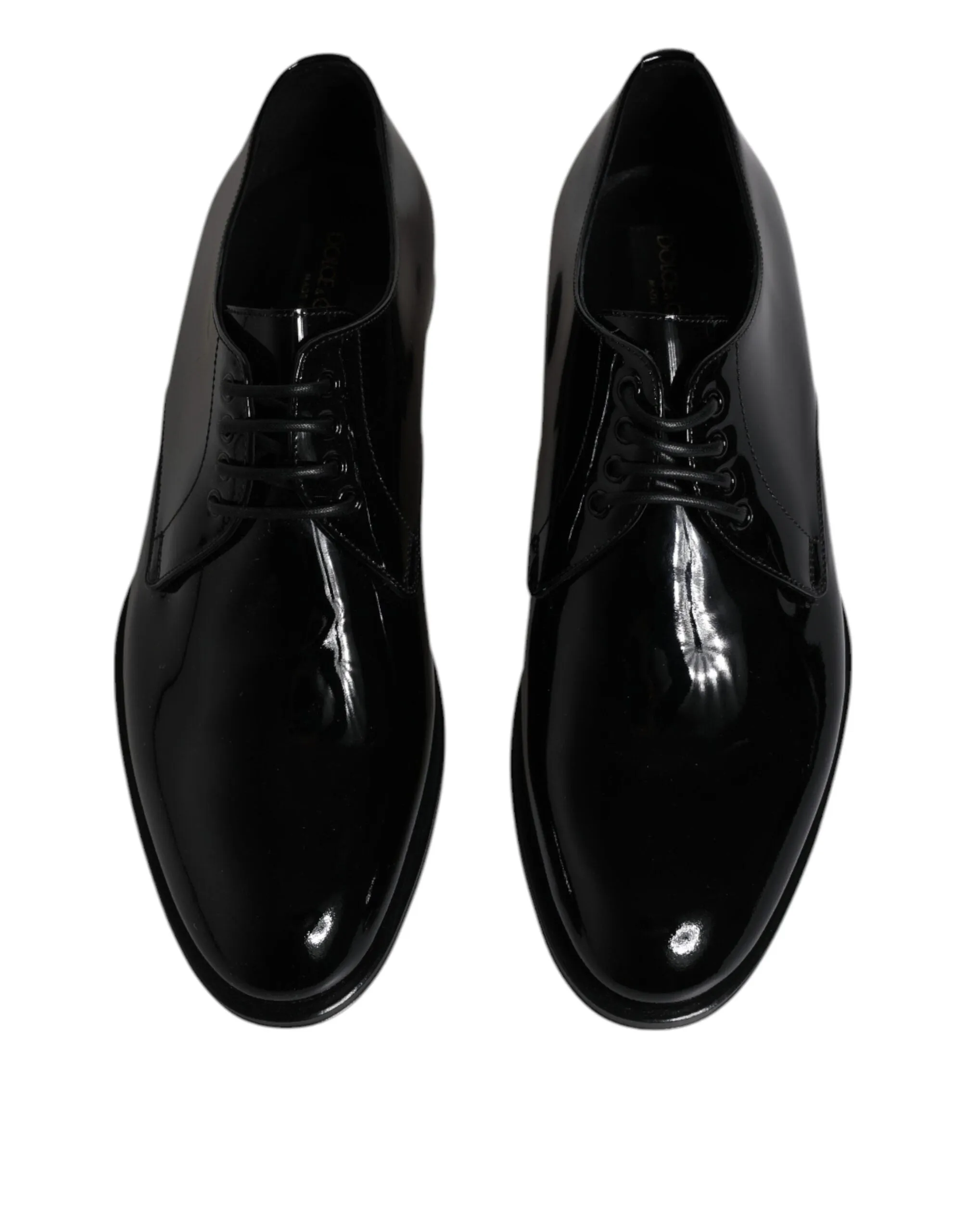 Black Patent Leather Derby Formal Dress Shoes