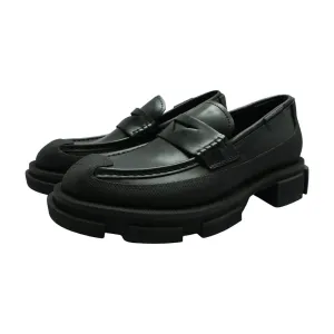 Black Spazzolato Gao Loafer Shoes