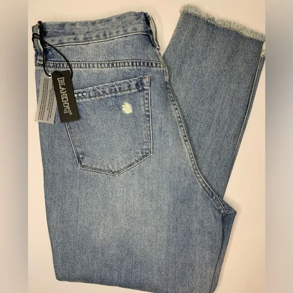 Blank NYC Ludlow Star Child Cropped High Rise Boyfriend Jeans Women’s NW…