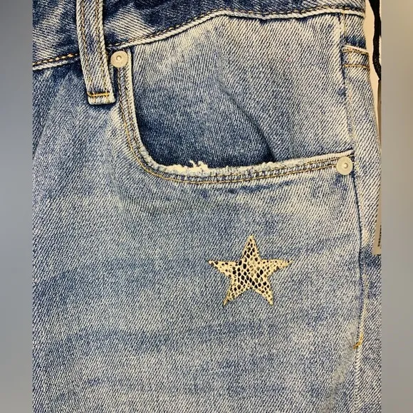 Blank NYC Ludlow Star Child Cropped High Rise Boyfriend Jeans Women’s NW…