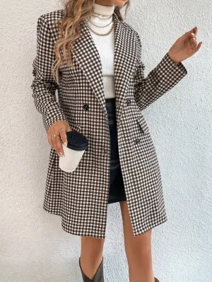 Blazer Raffinéa con Estampado de Guingán - Cherry Vibes CR