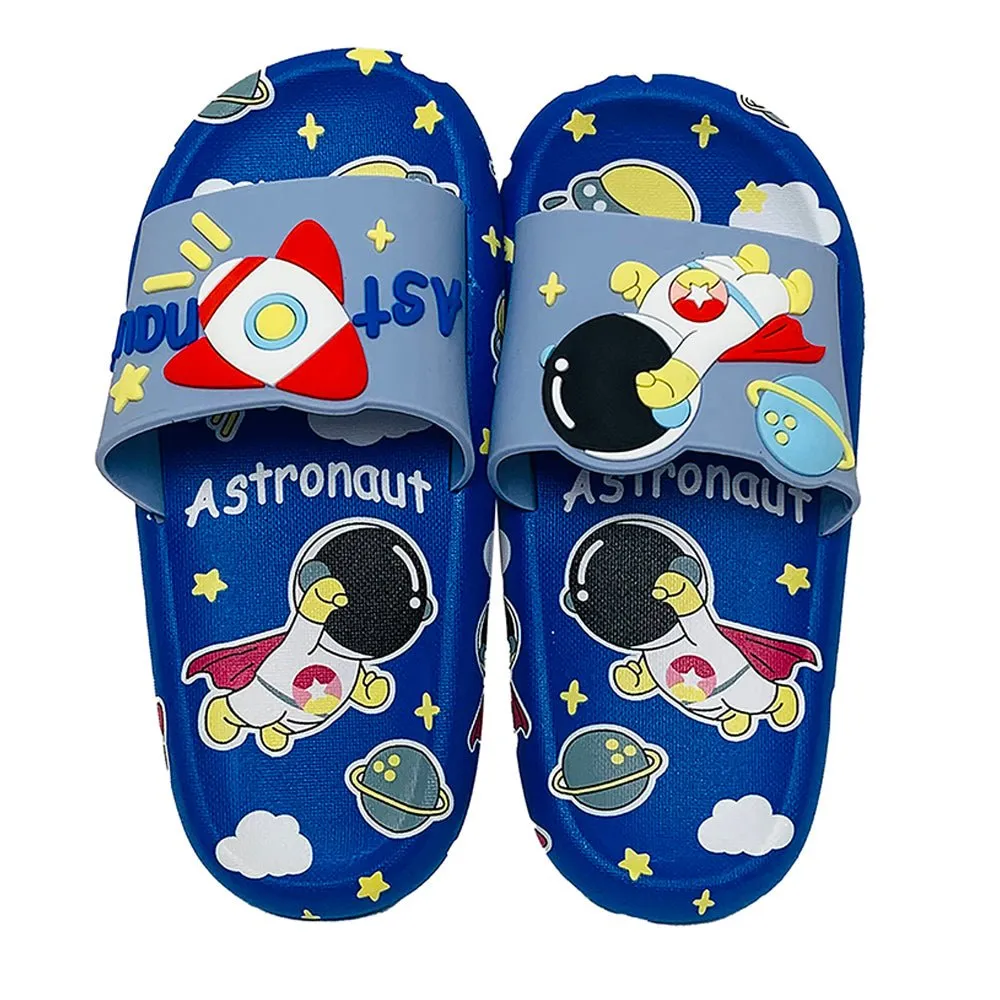 Blue all over Astronaut theme Slip on Clogs, Summer/Monsoon all season Footwear for Toddlers & Kids