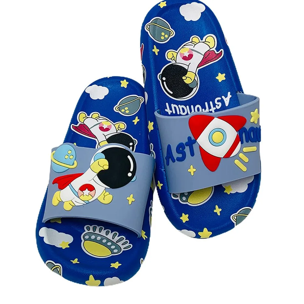 Blue all over Astronaut theme Slip on Clogs, Summer/Monsoon all season Footwear for Toddlers & Kids