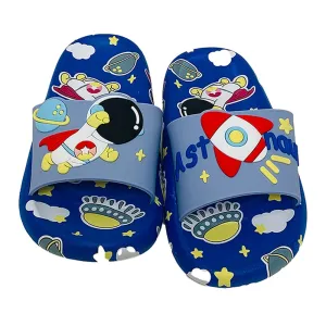 Blue all over Astronaut theme Slip on Clogs, Summer/Monsoon all season Footwear for Toddlers & Kids