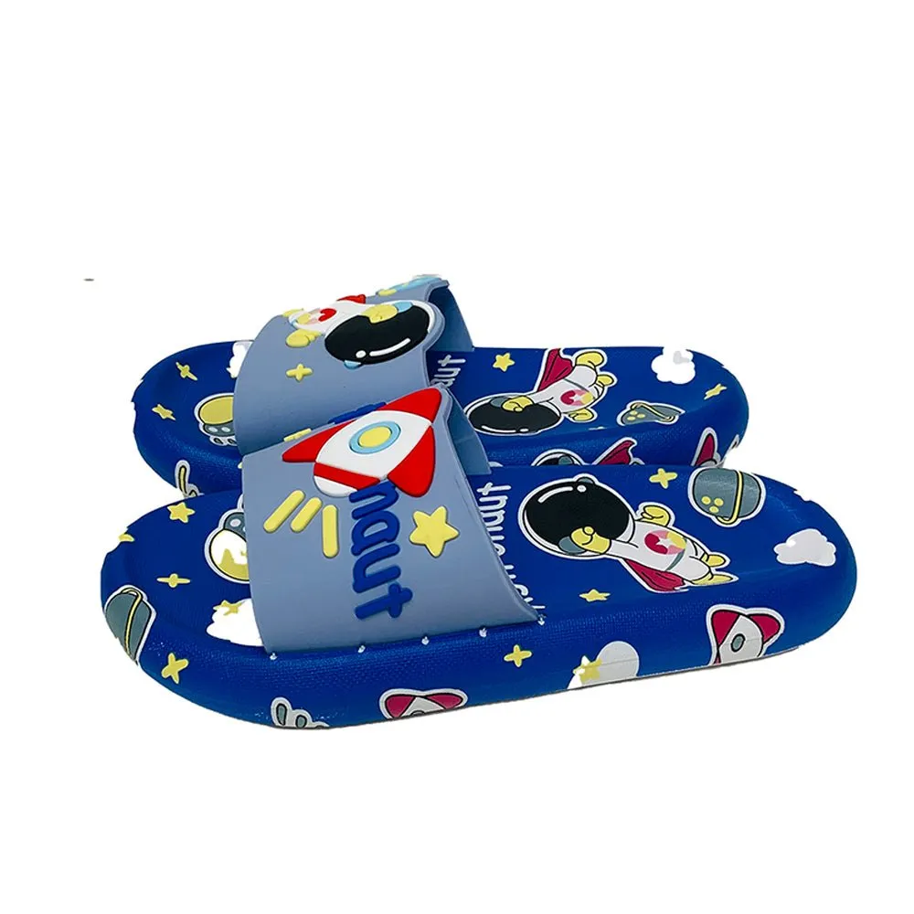 Blue all over Astronaut theme Slip on Clogs, Summer/Monsoon all season Footwear for Toddlers & Kids