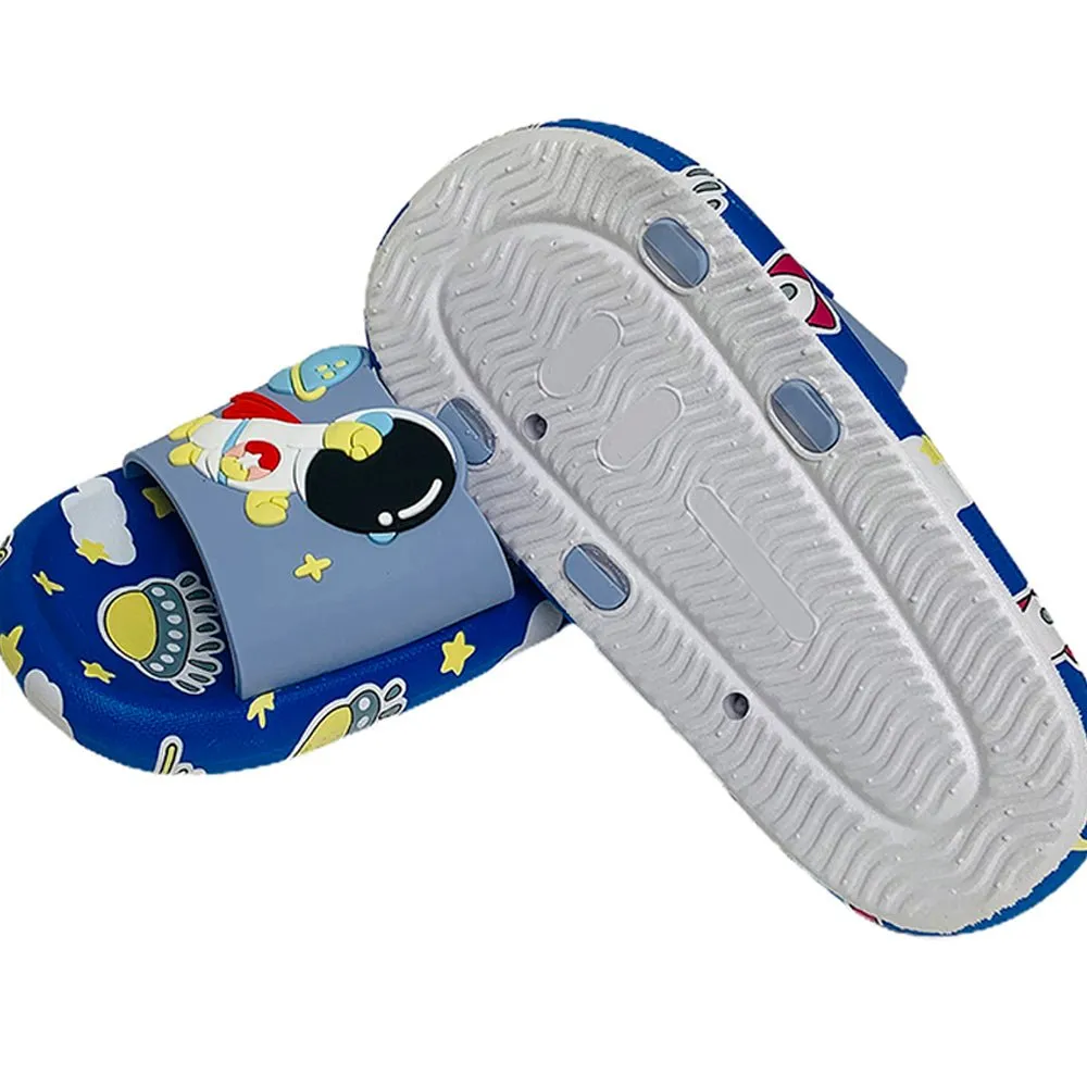 Blue all over Astronaut theme Slip on Clogs, Summer/Monsoon all season Footwear for Toddlers & Kids