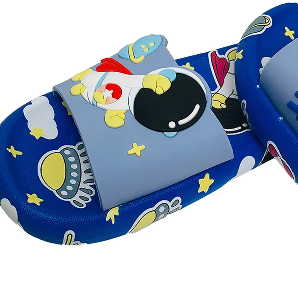 Blue all over Astronaut theme Slip on Clogs, Summer/Monsoon all season Footwear for Toddlers & Kids