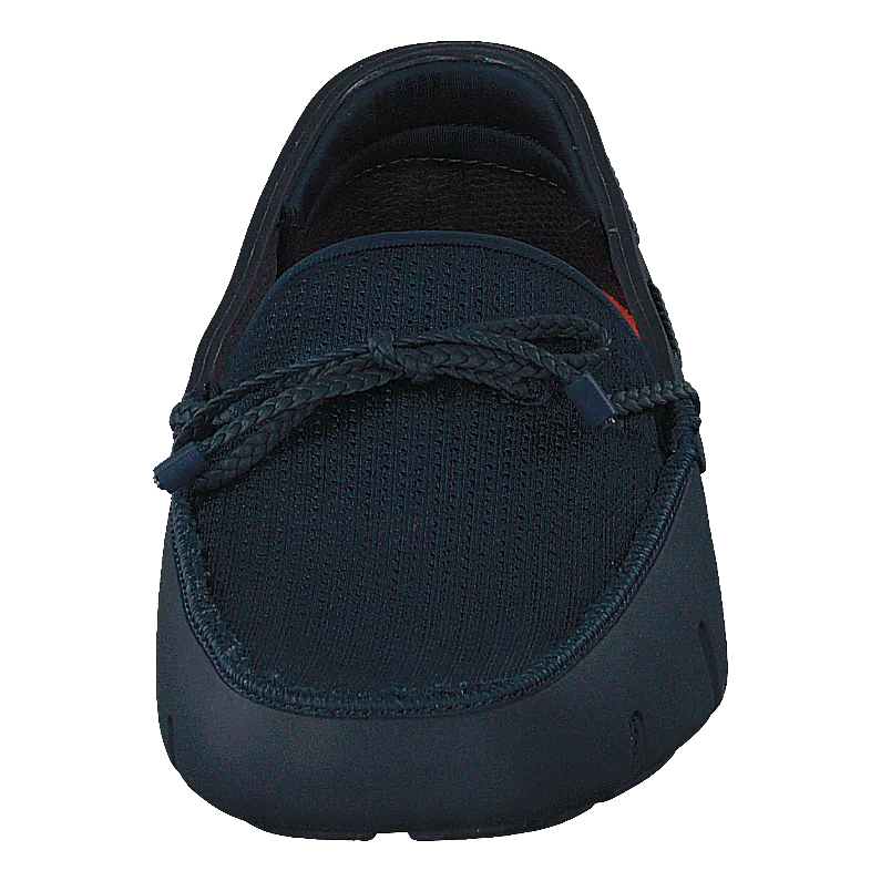 Braided Lace Loafer Navy