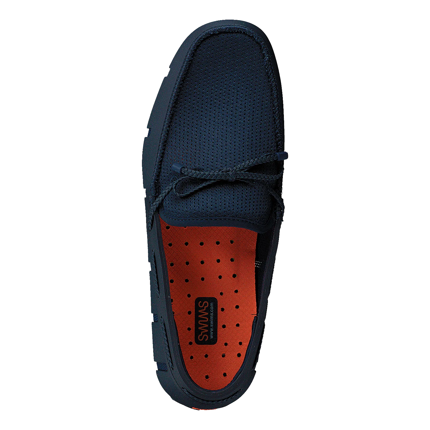 Braided Lace Loafer Navy