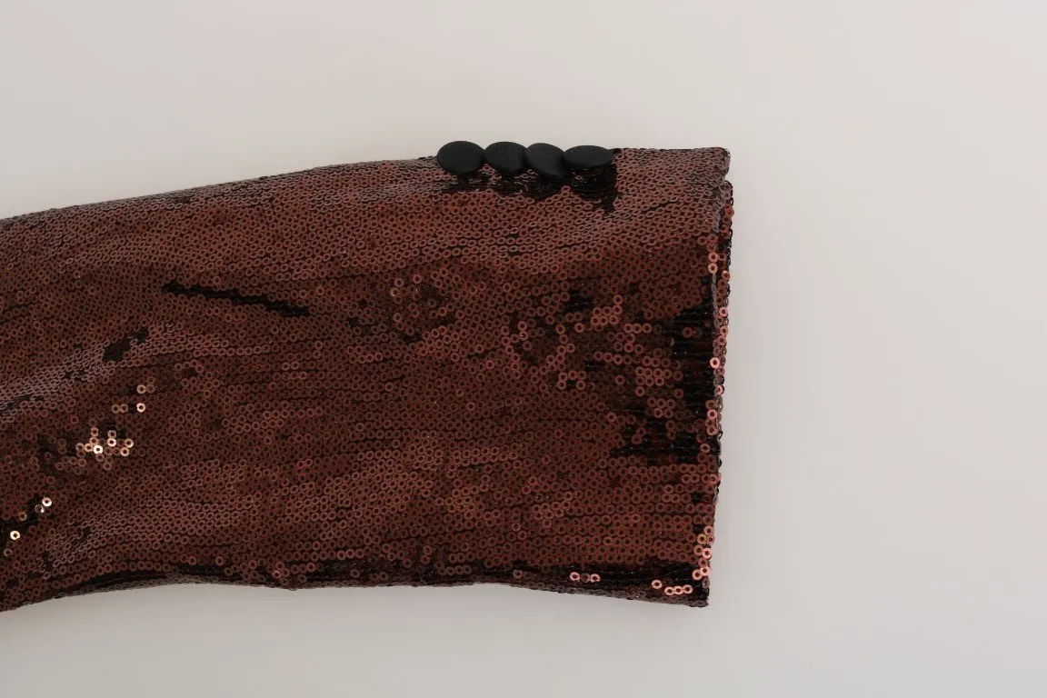Bronze Sequined Slim MARTINI Blazer