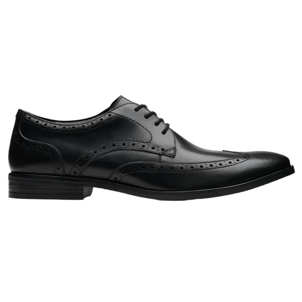 Clarks Brandon Limit Black Shoes