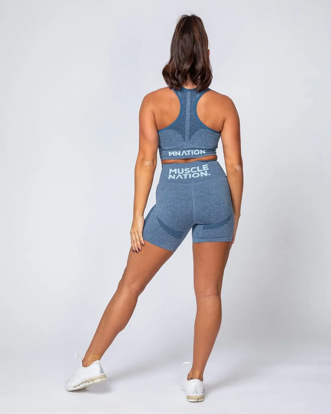 Comfort Seamless Bra - Navy Marl