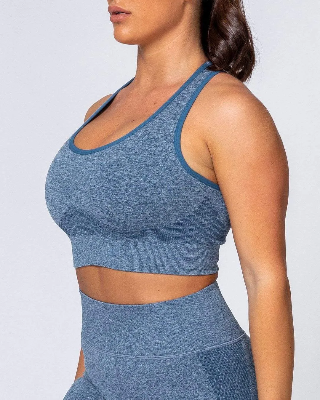 Comfort Seamless Bra - Navy Marl
