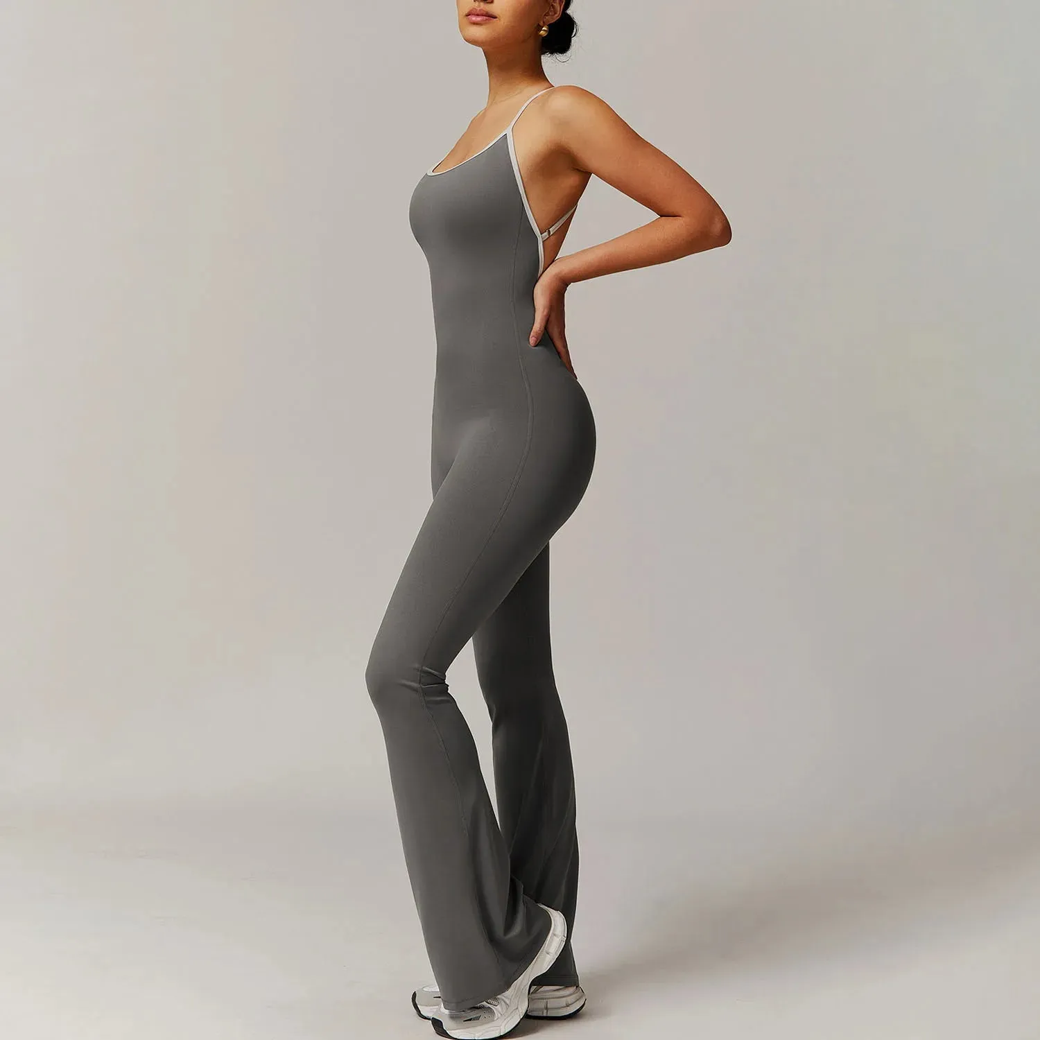 Cross Back Yoga Jumpsuit