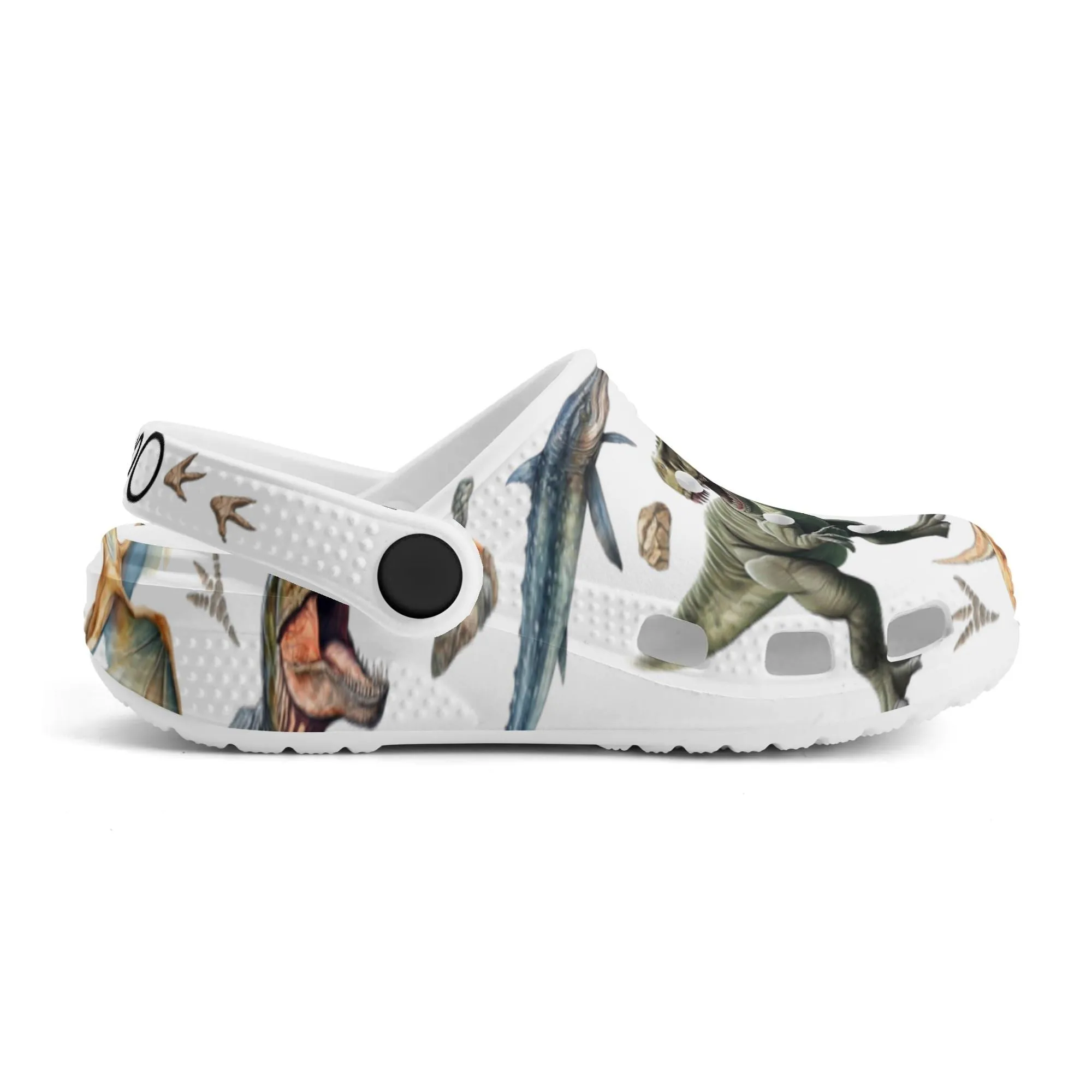 Custom Name Dinosaur Kid's Clogs