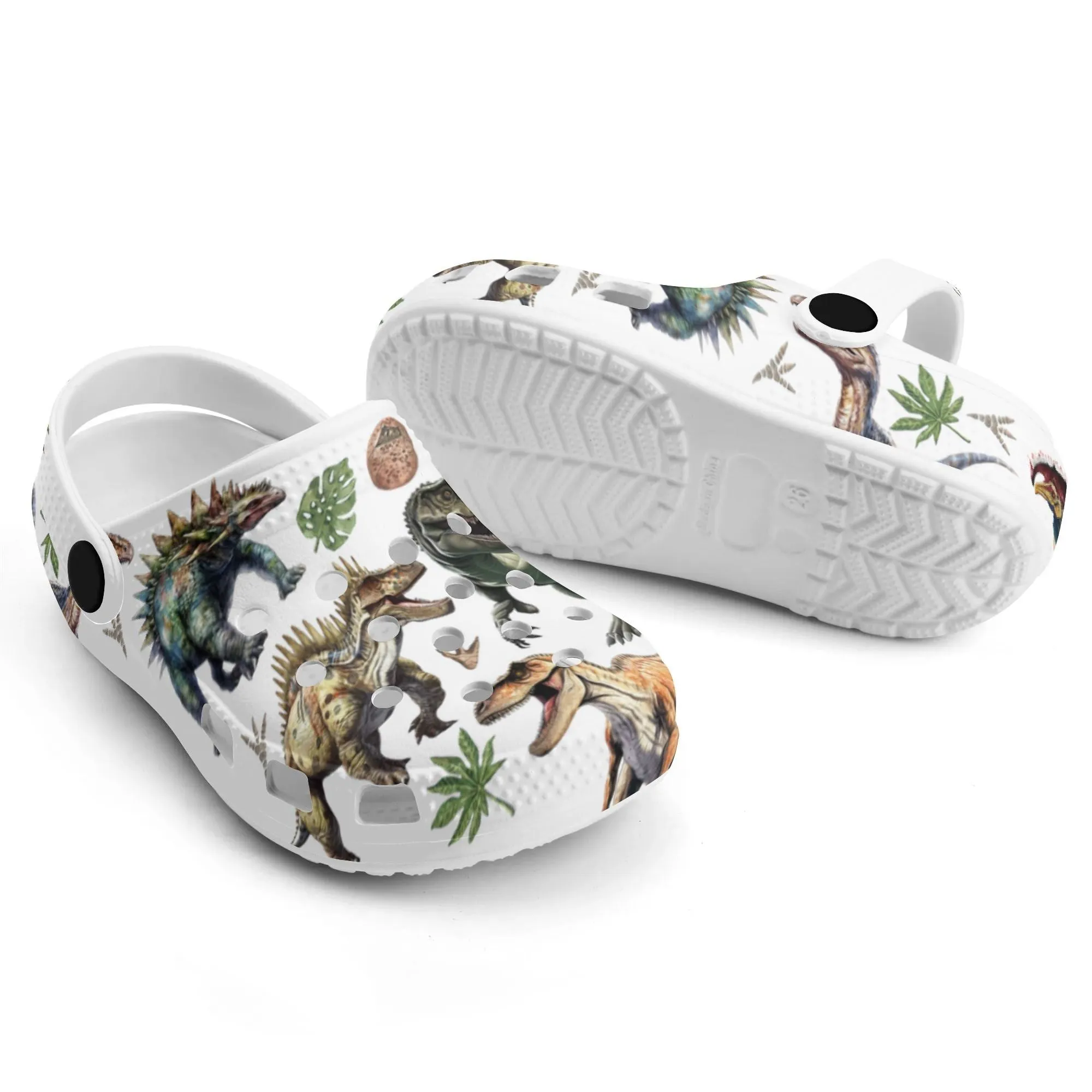 Custom Name Dinosaur Kid's Clogs
