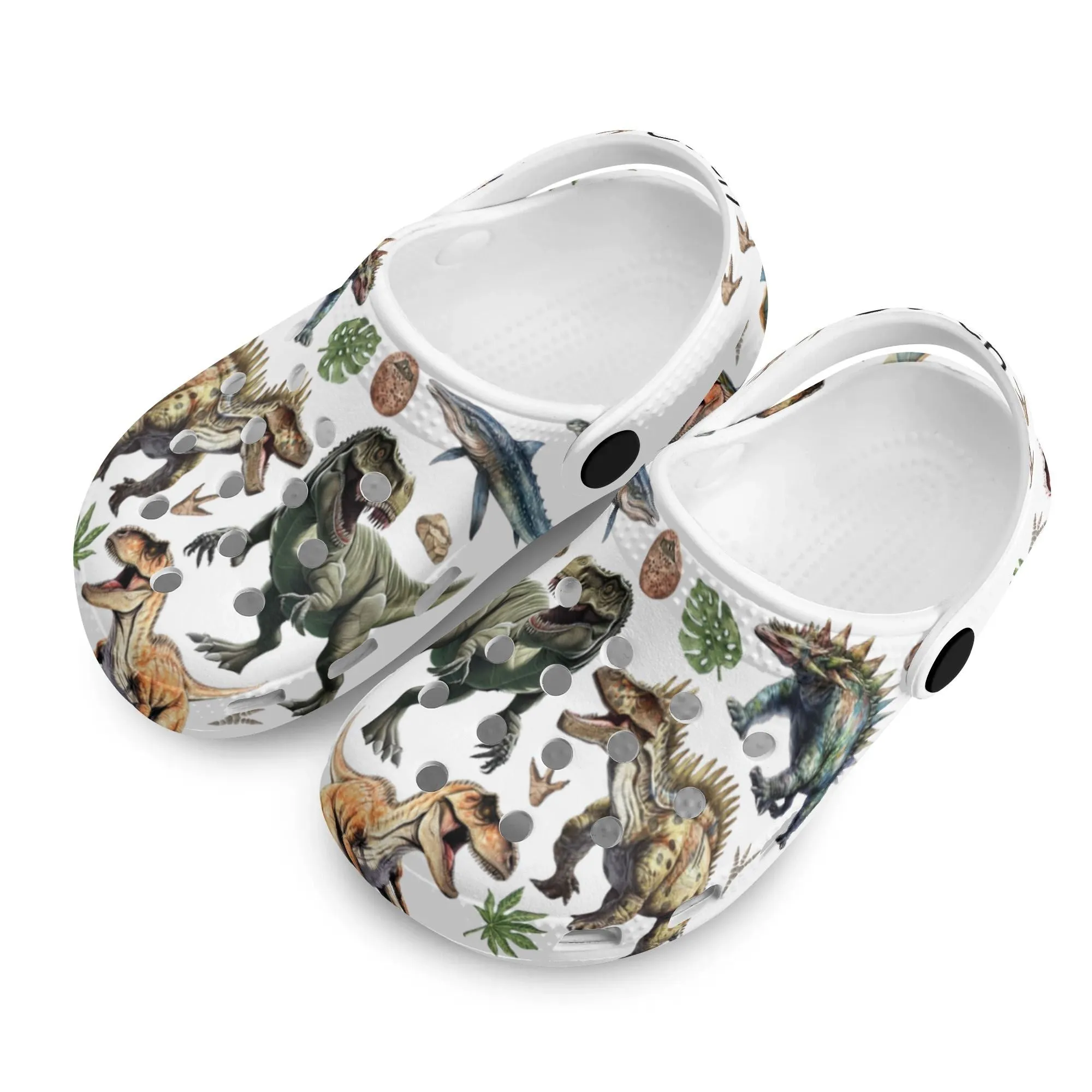 Custom Name Dinosaur Kid's Clogs