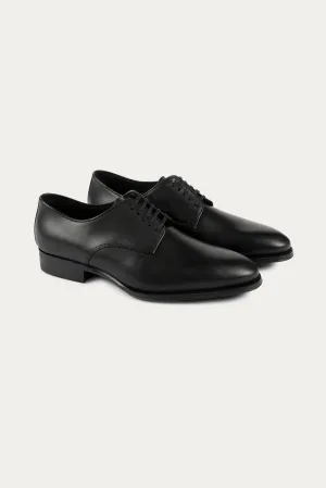 Derby Leather Dress Shoes in Black