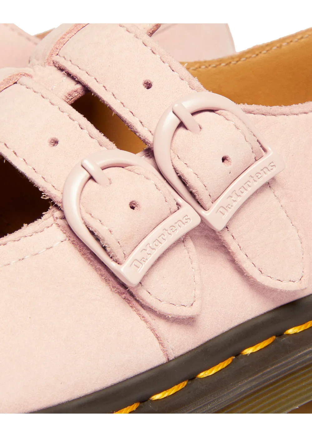 Dr. Martens 8065 Leather Mary Janes Shoes Powder Pink