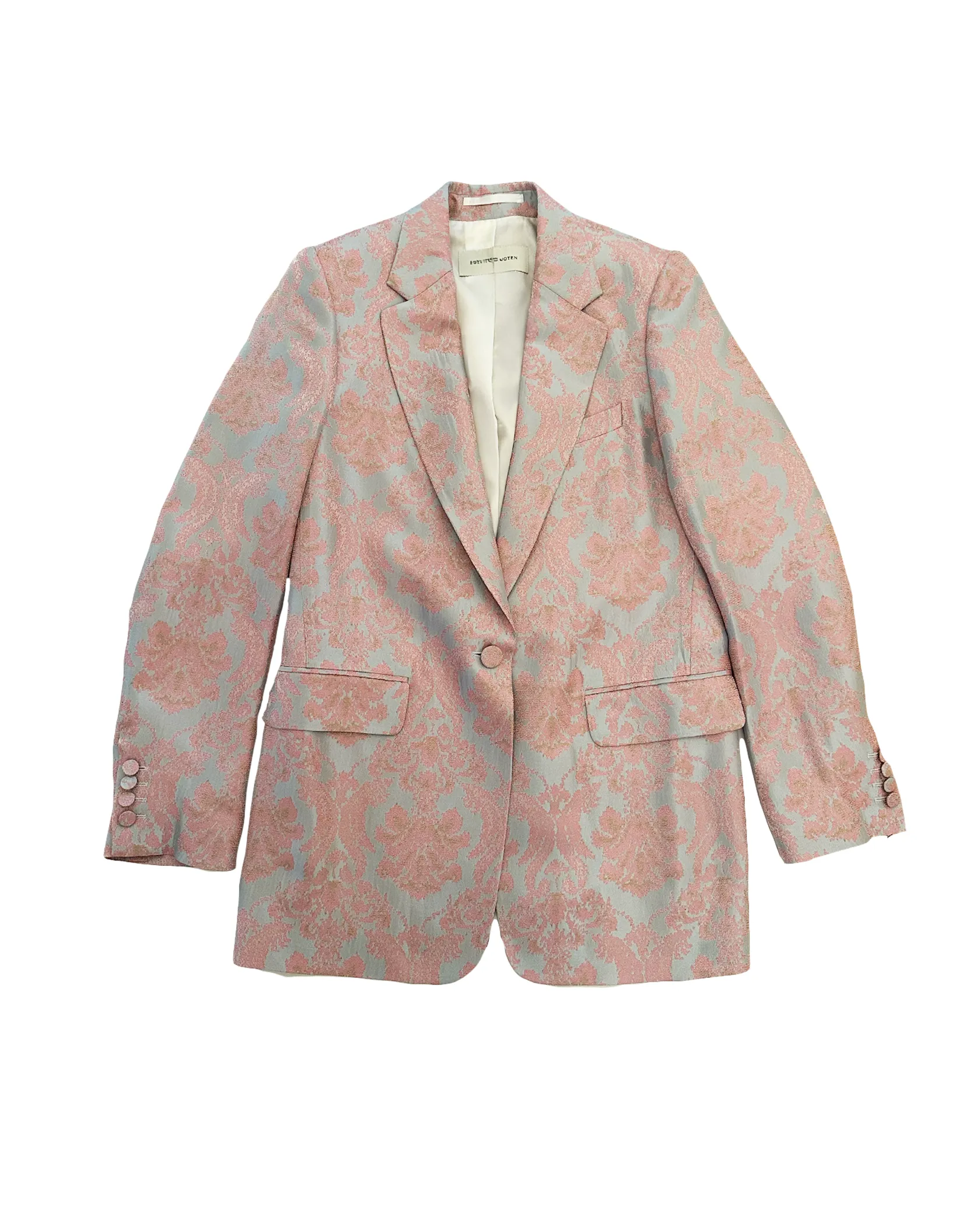 DRIES VAN NOTEN | LONG SLEEVE JACQUARD FLORAL BLAZER