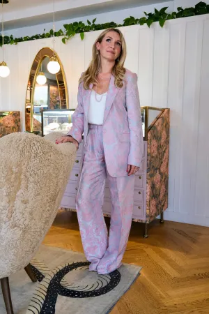 DRIES VAN NOTEN | LONG SLEEVE JACQUARD FLORAL BLAZER