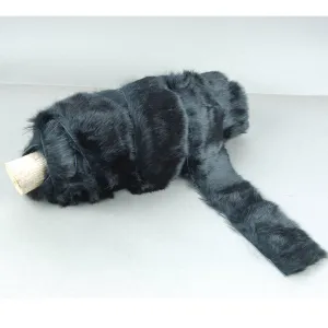 Dyed Black Rabbit Strips